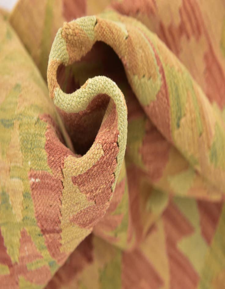 Detail image of  3' 3 x 5'  Hand Woven Kilim Waziri Wool Rug