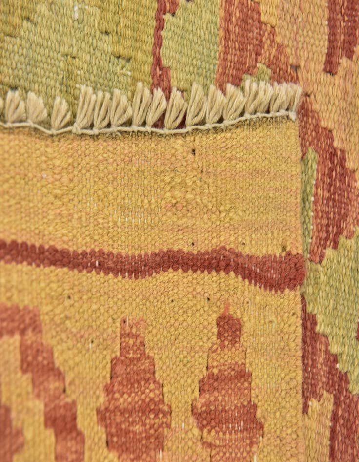Detail image of  3' 3 x 5'  Hand Woven Kilim Waziri Wool Rug