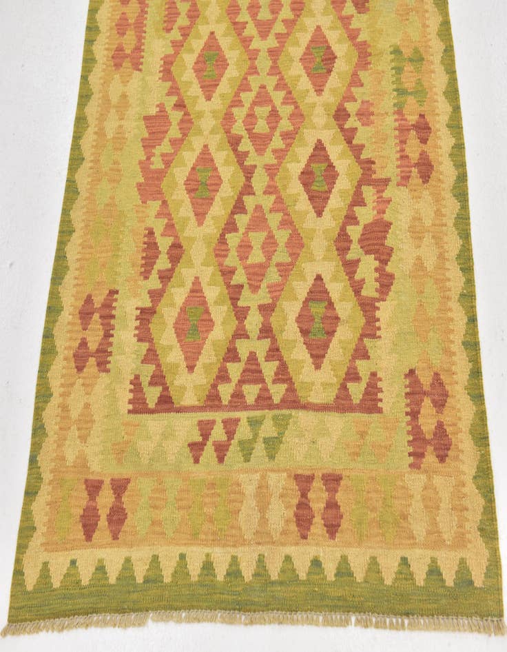 Detail image of  3' 4 x 5'  Hand Woven Kilim Waziri Wool Rug