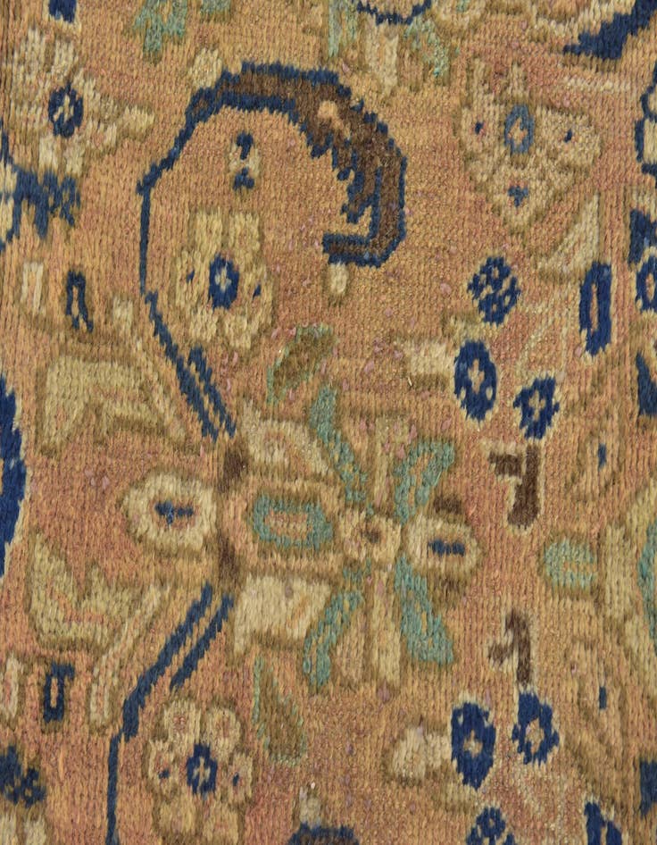 Detail image of 10' 2 x 12' 9 Hand Knotted Mahal Persian Wool Rug