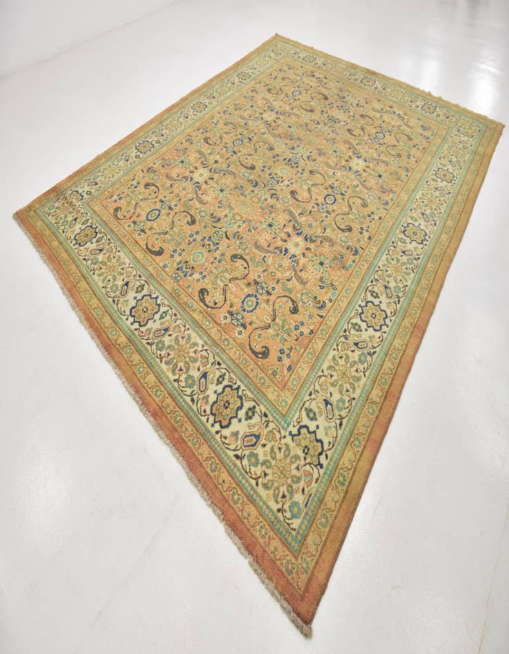 Detail image of 10' 2 x 12' 9 Hand Knotted Mahal Persian Wool Rug