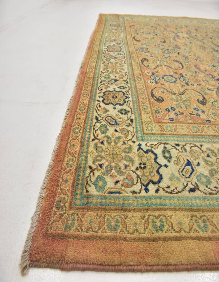 Detail image of 10' 2 x 12' 9 Hand Knotted Mahal Persian Wool Rug