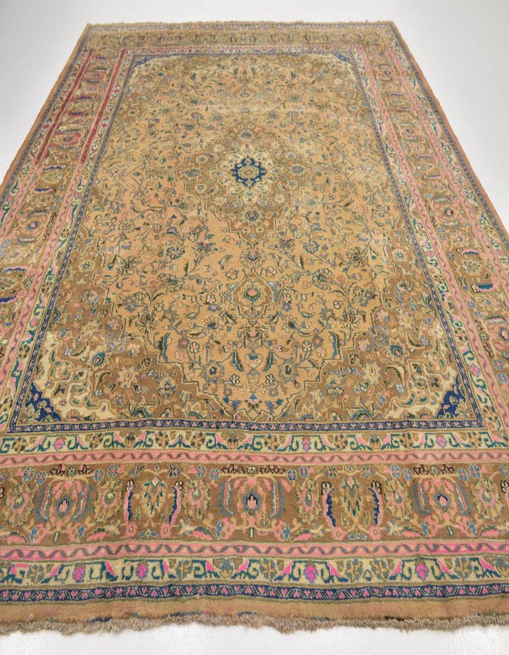 Detail image of  9' 10 x 13'  Hand Knotted Mahal Persian Wool Rug