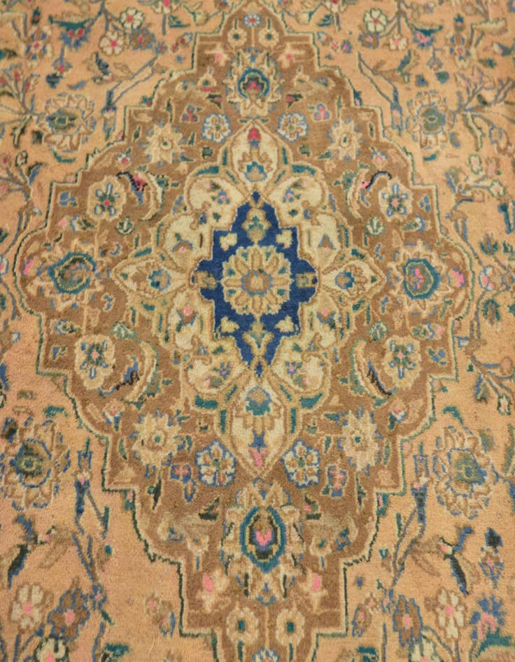 Detail image of  9' 10 x 13'  Hand Knotted Mahal Persian Wool Rug