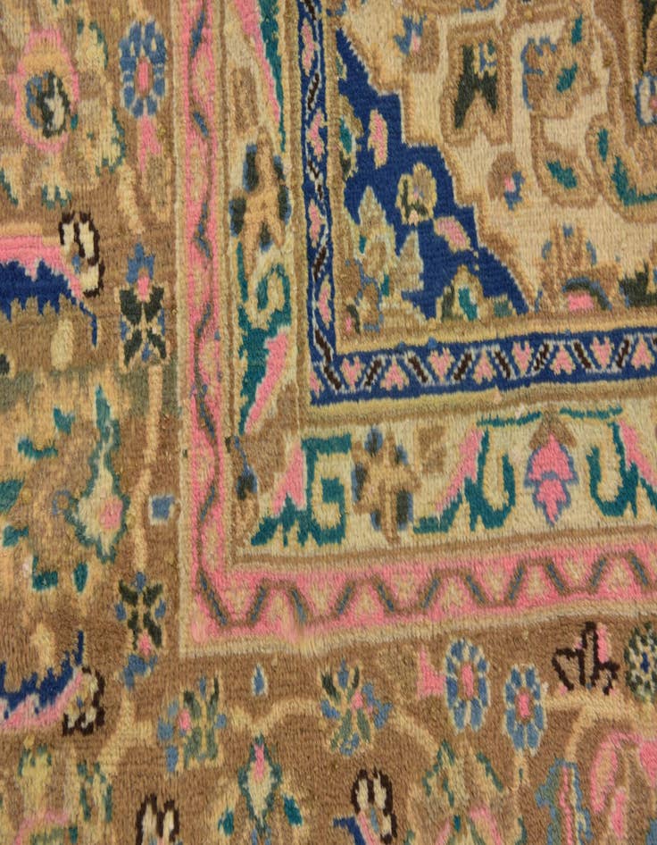 Detail image of  9' 10 x 13'  Hand Knotted Mahal Persian Wool Rug