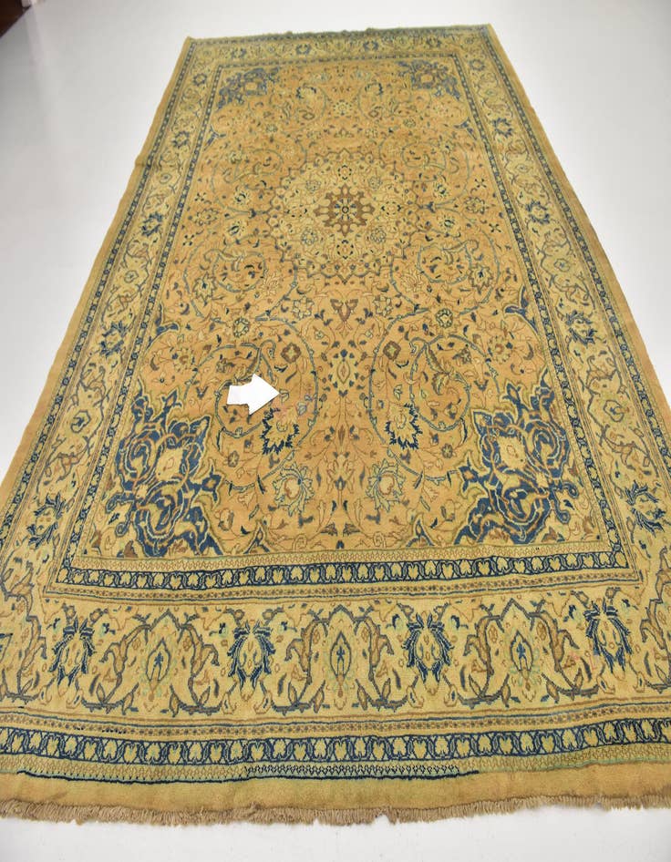 Detail image of  9' 8 x 12' 10  Hand Knotted Mahal Persian Wool Rug