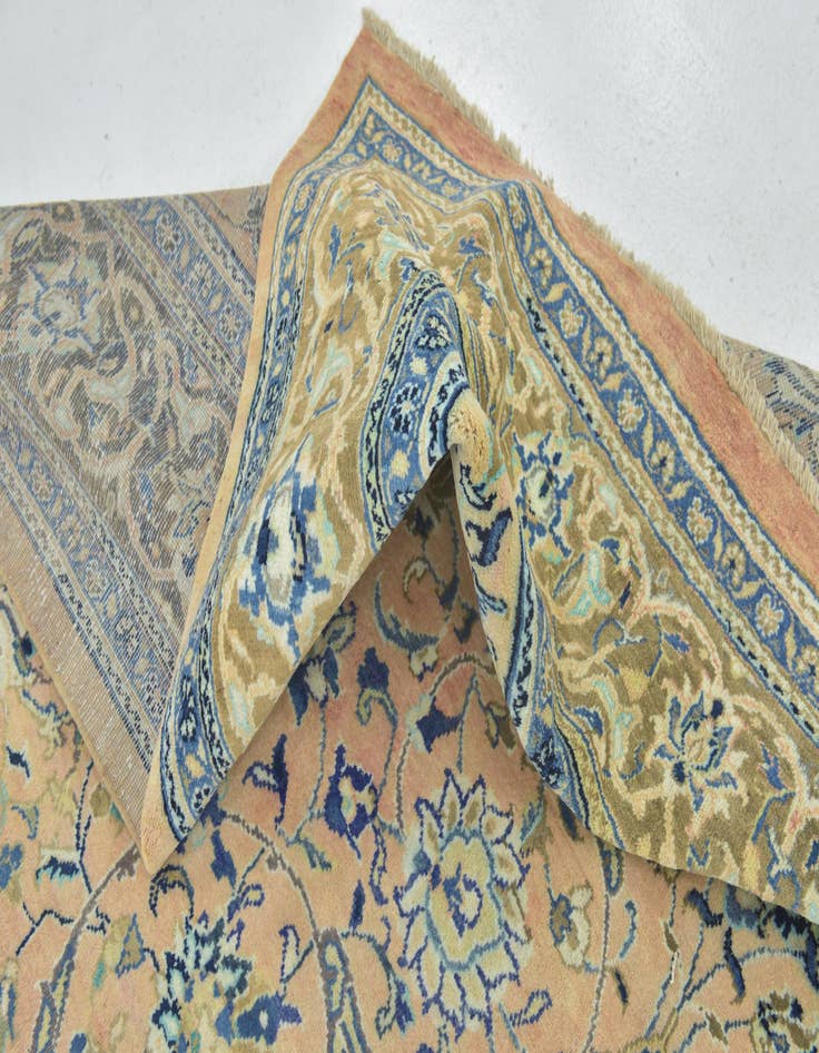 Detail image of  9' 9 x 12' 9  Hand Knotted Mahal Persian Wool Rug