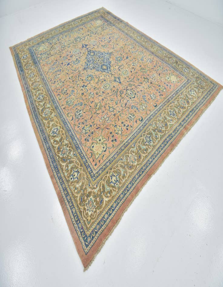 Detail image of  9' 9 x 12' 9  Hand Knotted Mahal Persian Wool Rug