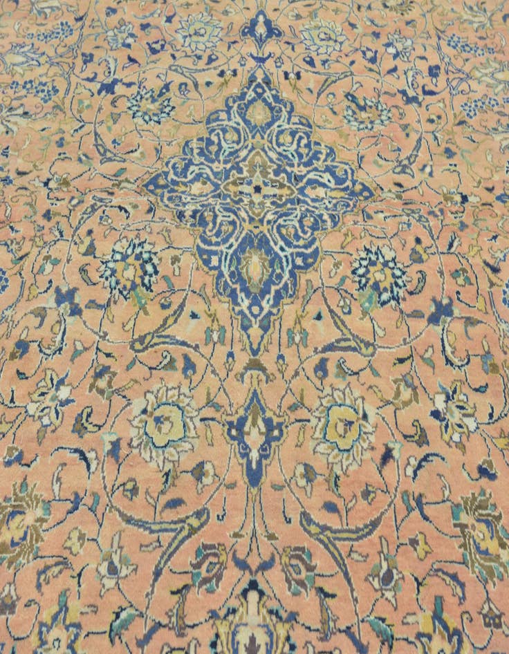 Detail image of  9' 9 x 12' 9  Hand Knotted Mahal Persian Wool Rug