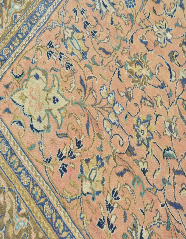 Detail image of  9' 9 x 12' 9  Hand Knotted Mahal Persian Wool Rug