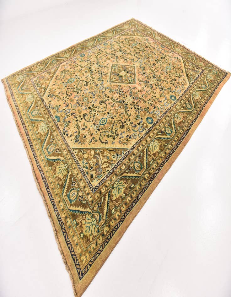 Detail image of  10' x 13'  Hand Knotted Mahal Persian Wool Rug