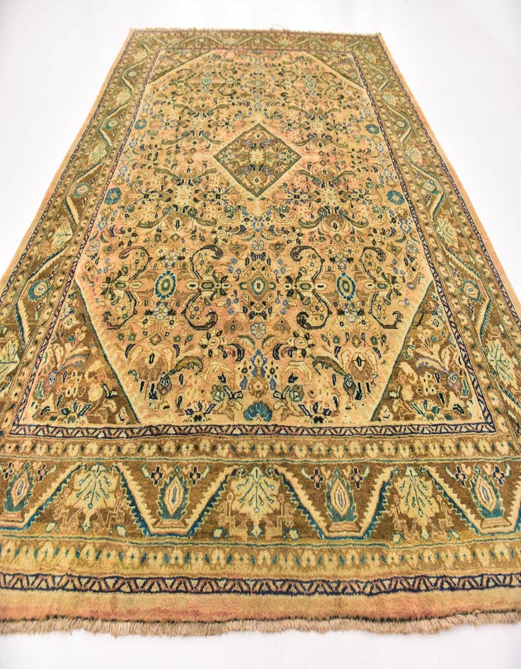 Detail image of  10' x 13'  Hand Knotted Mahal Persian Wool Rug