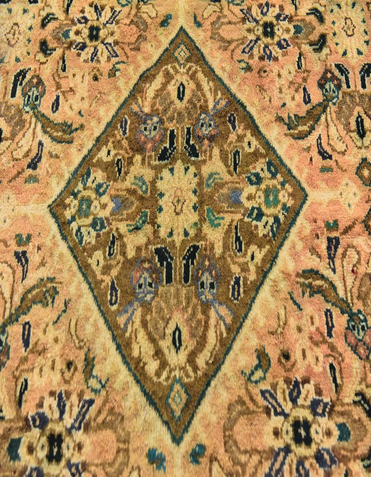 Detail image of  10' x 13'  Hand Knotted Mahal Persian Wool Rug