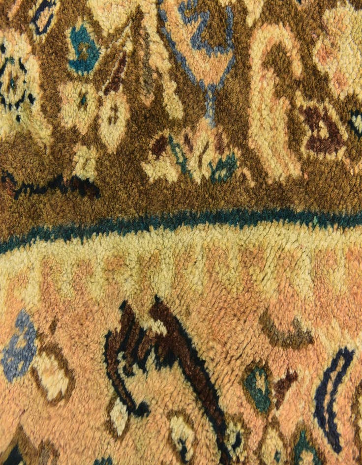 Detail image of  10' x 13'  Hand Knotted Mahal Persian Wool Rug