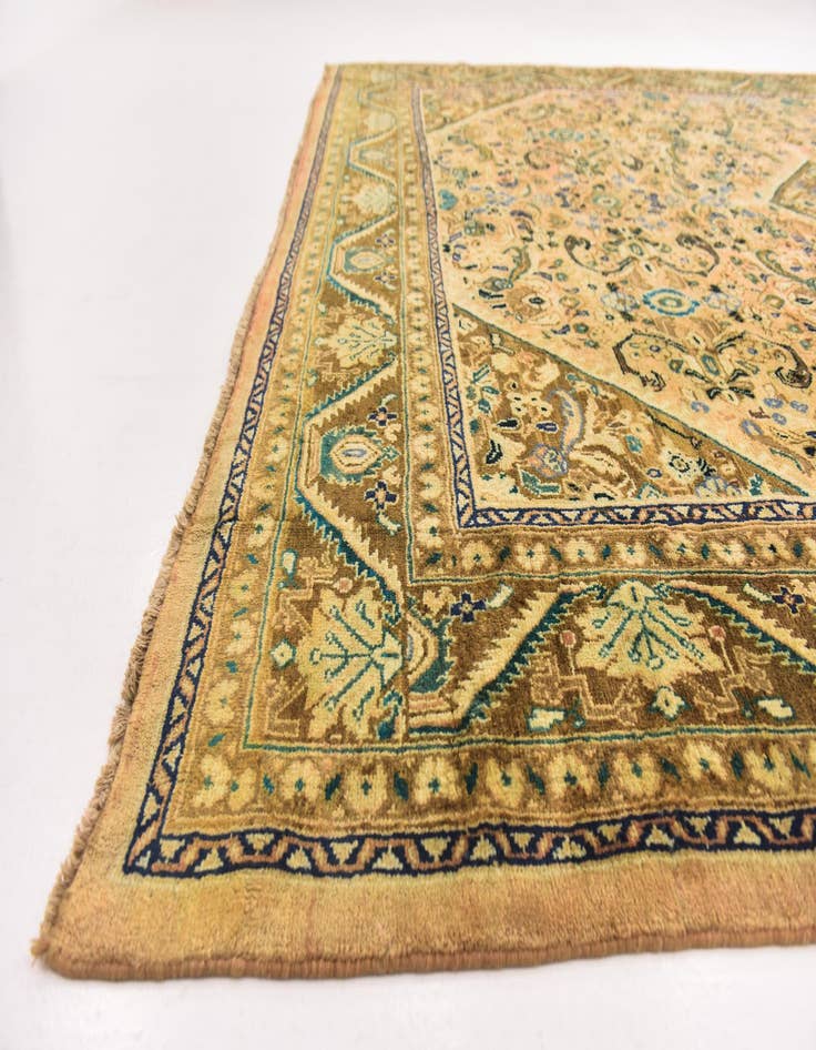 Detail image of  10' x 13'  Hand Knotted Mahal Persian Wool Rug