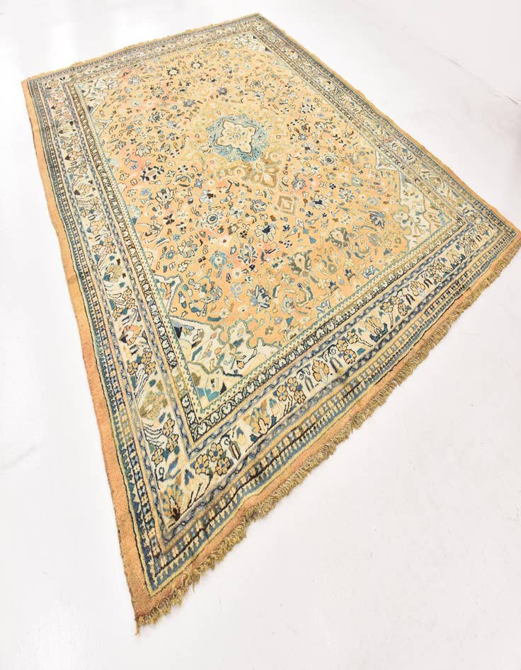 Detail image of  10' 3 x 12' 6  Hand Knotted Mahal Persian Wool Rug