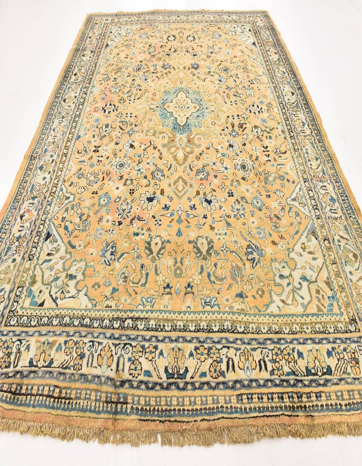 Detail image of  10' 3 x 12' 6  Hand Knotted Mahal Persian Wool Rug