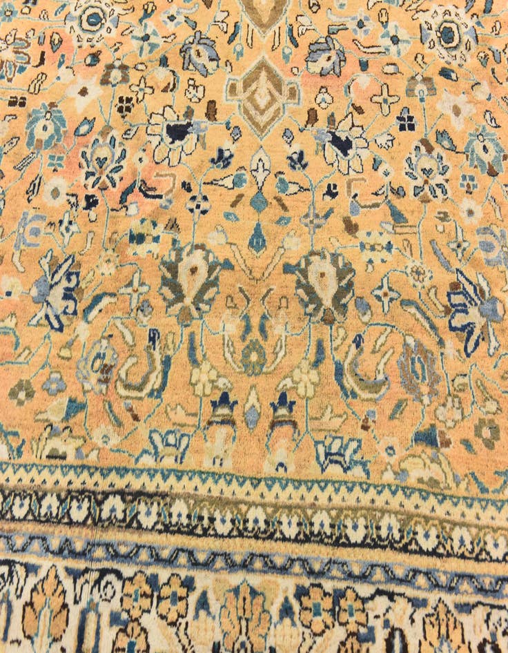 Detail image of  10' 3 x 12' 6  Hand Knotted Mahal Persian Wool Rug