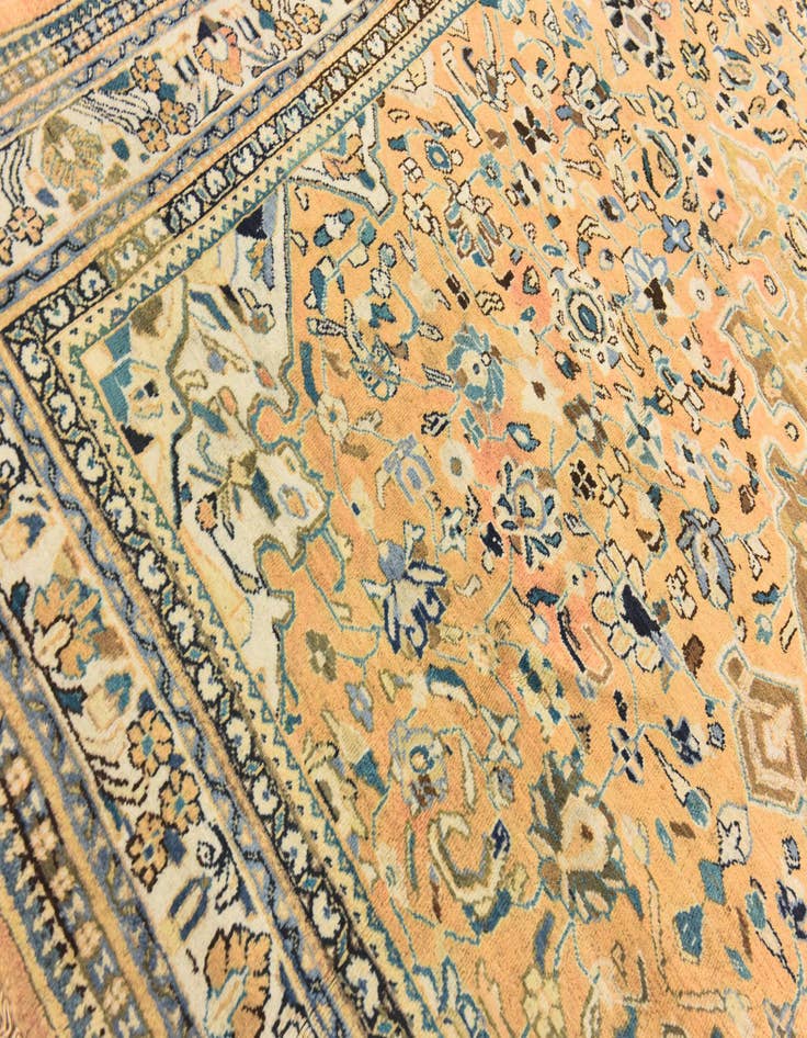 Detail image of  10' 3 x 12' 6  Hand Knotted Mahal Persian Wool Rug