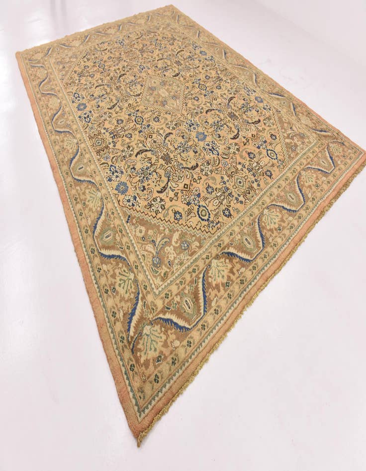 Detail image of  10' x 13'  Hand Knotted Mahal Persian Wool Rug