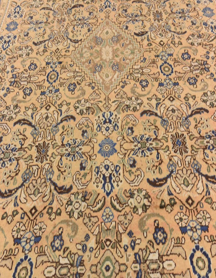 Detail image of  10' x 13'  Hand Knotted Mahal Persian Wool Rug