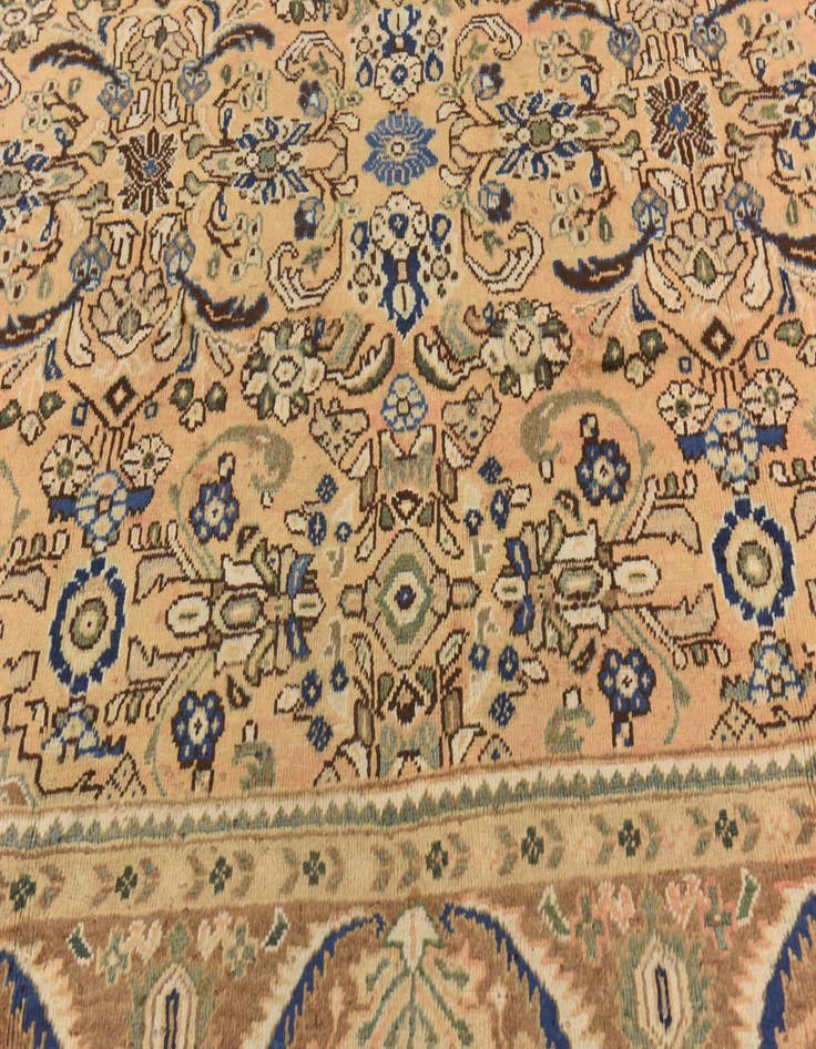 Detail image of  10' x 13'  Hand Knotted Mahal Persian Wool Rug