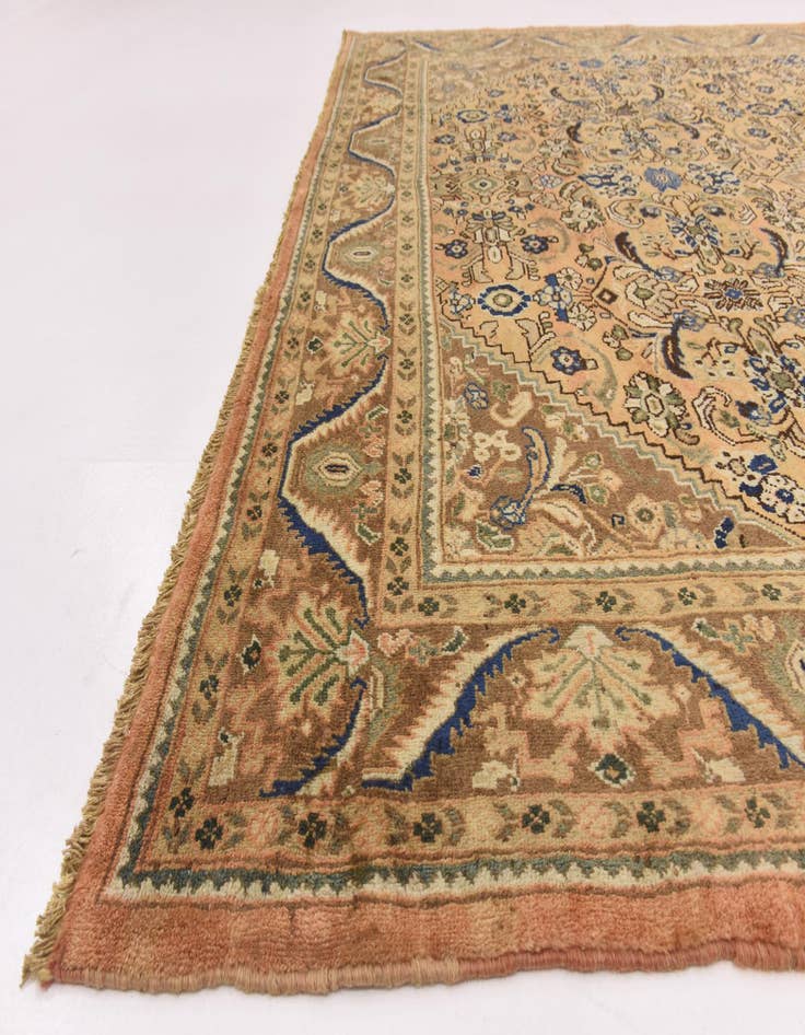 Detail image of  10' x 13'  Hand Knotted Mahal Persian Wool Rug