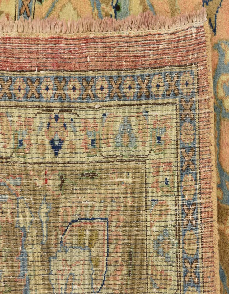 Detail image of  9' 9 x 13' 2  Hand Knotted Mashad Persian Wool Rug