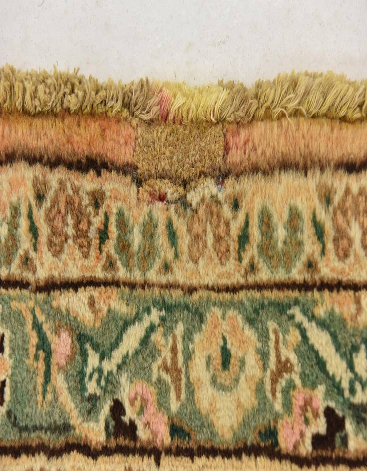 Detail image of  9' 10 x 12' 7  Hand Knotted Mashad Persian Wool Rug