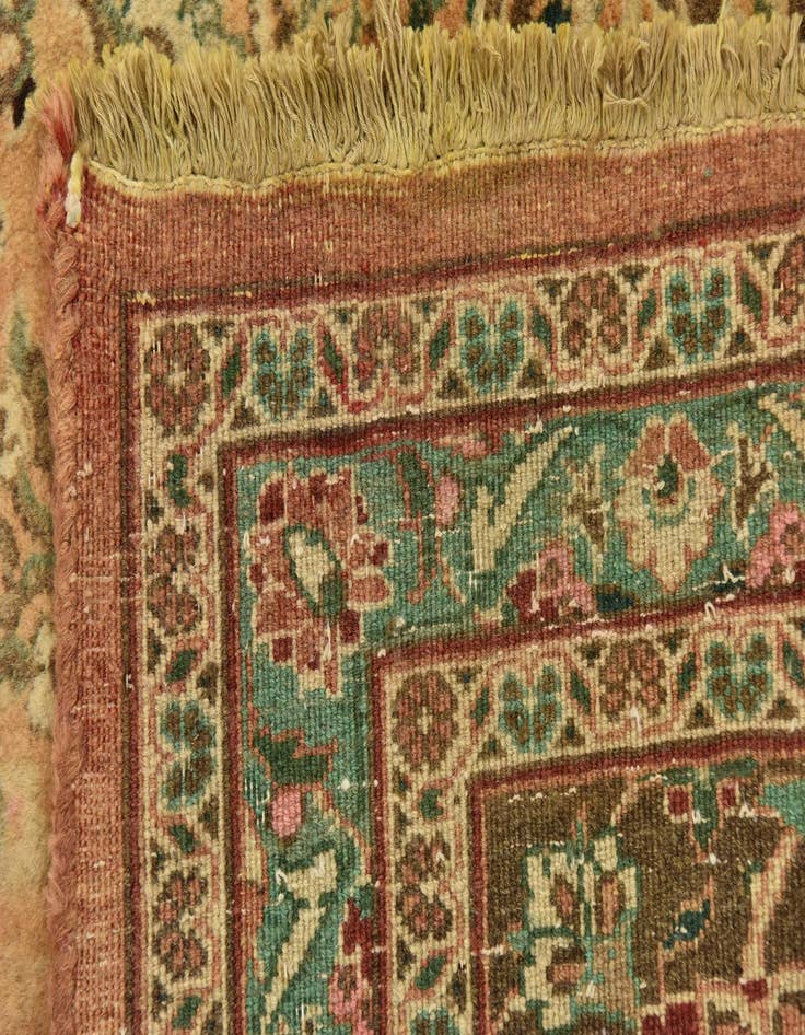 Detail image of  9' 10 x 12' 7  Hand Knotted Mashad Persian Wool Rug