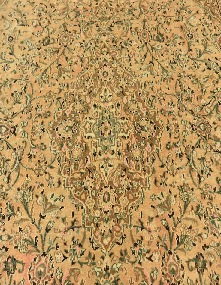 Detail image of  9' 10 x 12' 7  Hand Knotted Mashad Persian Wool Rug