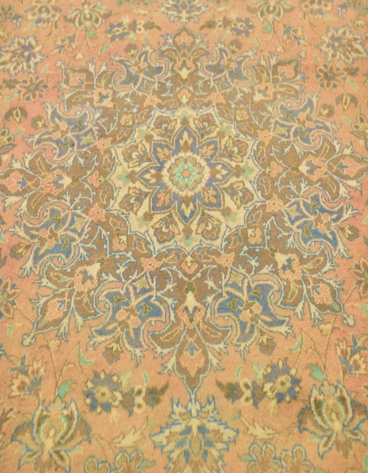 Detail image of  9' 6 x 13' 5  Hand Knotted Mashad Persian Wool Rug