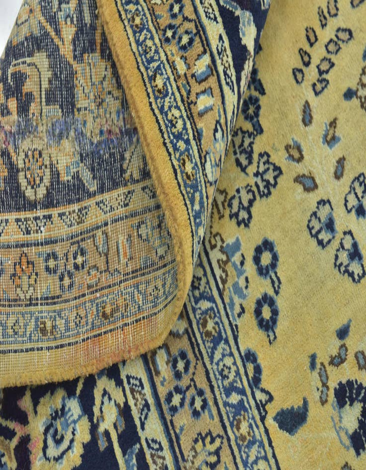 Detail image of  9' 9 x 12' 10  Hand Knotted Mashad Persian Wool Rug