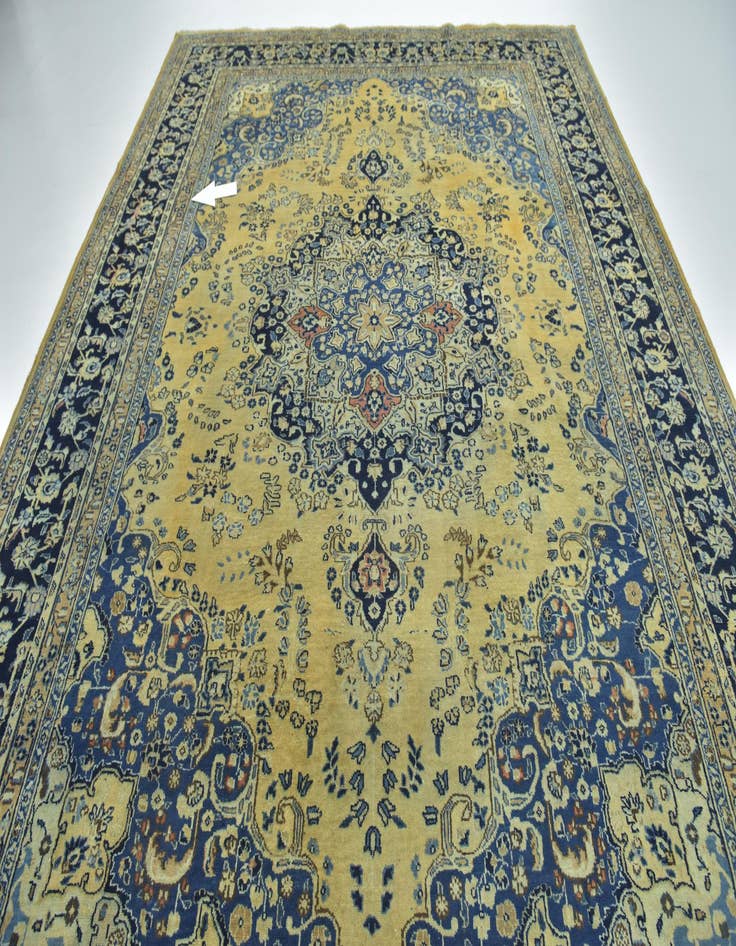 Detail image of  9' 9 x 12' 10  Hand Knotted Mashad Persian Wool Rug
