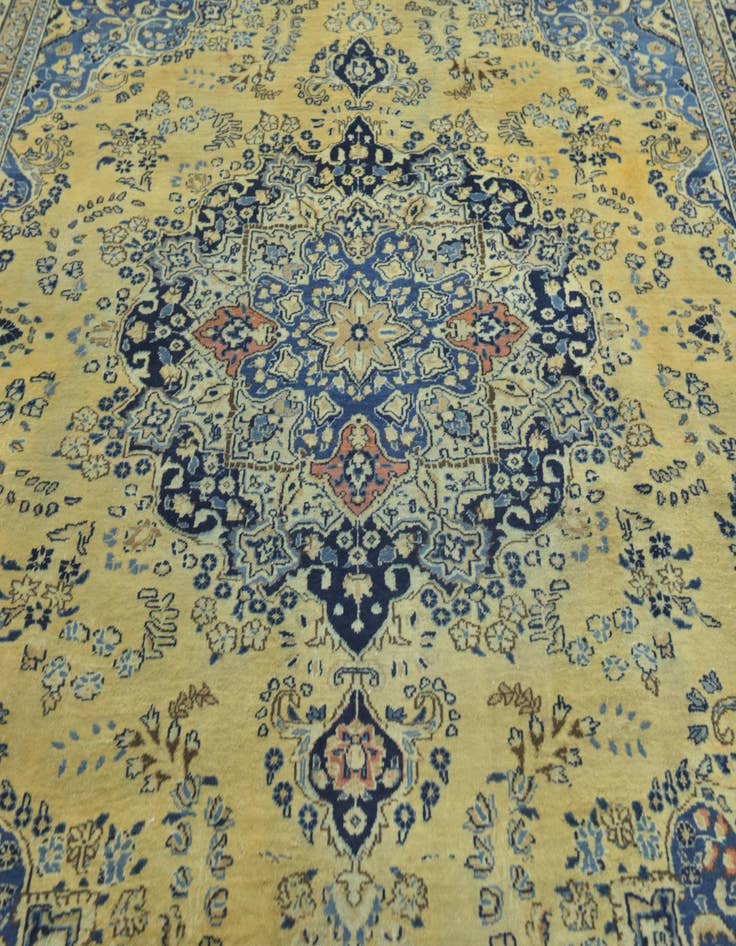 Detail image of  9' 9 x 12' 10  Hand Knotted Mashad Persian Wool Rug
