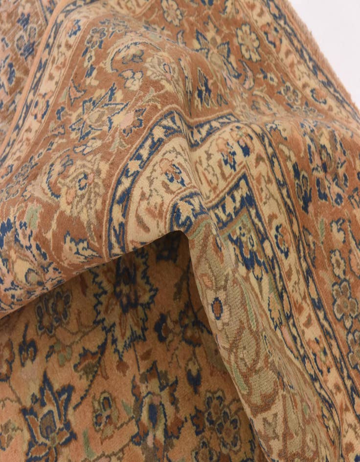 Detail image of  10' x 13' 5  Hand Knotted Mashad Persian Wool Rug