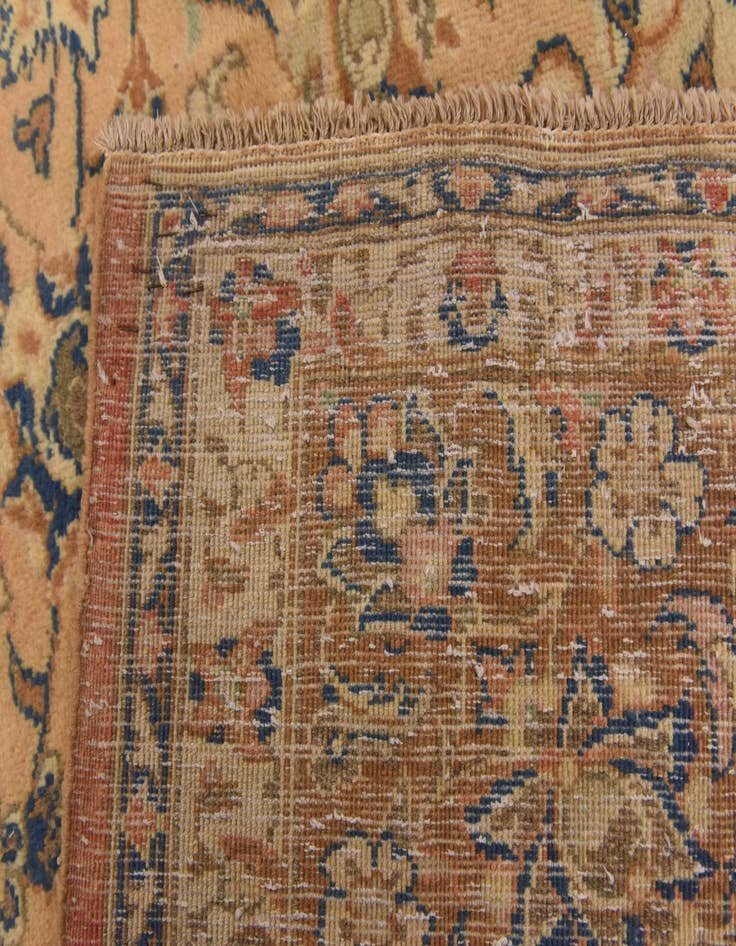 Detail image of  10' x 13' 5  Hand Knotted Mashad Persian Wool Rug