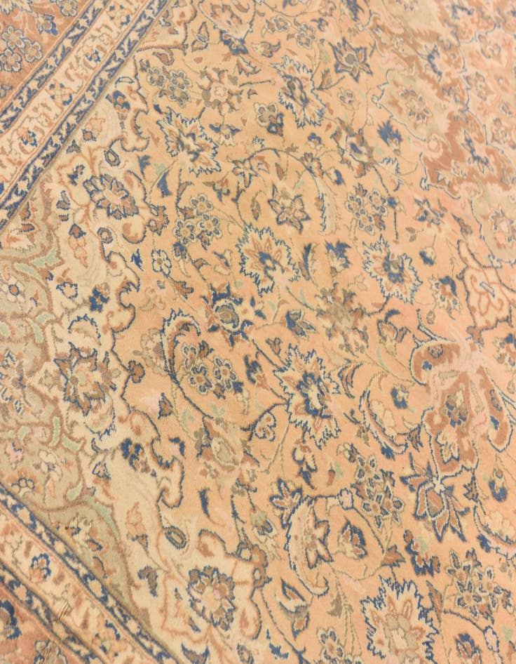 Detail image of  10' x 13' 5  Hand Knotted Mashad Persian Wool Rug