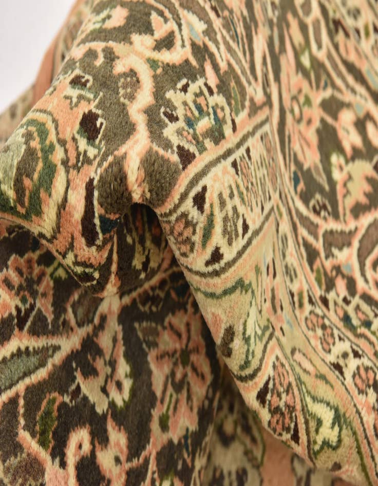 Detail image of 9' 10 x 12' 7 Hand Knotted Mashad Persian Wool Rug