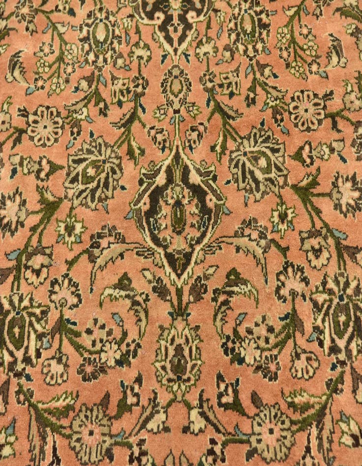 Detail image of 9' 10 x 12' 7 Hand Knotted Mashad Persian Wool Rug