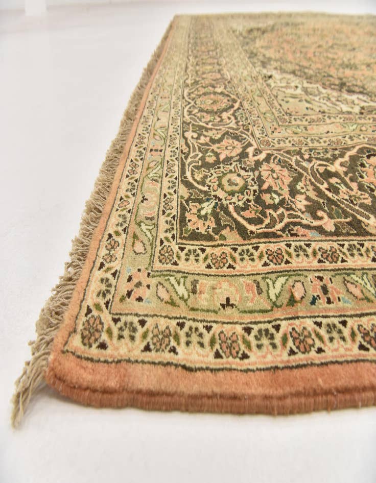 Detail image of 9' 10 x 12' 7 Hand Knotted Mashad Persian Wool Rug