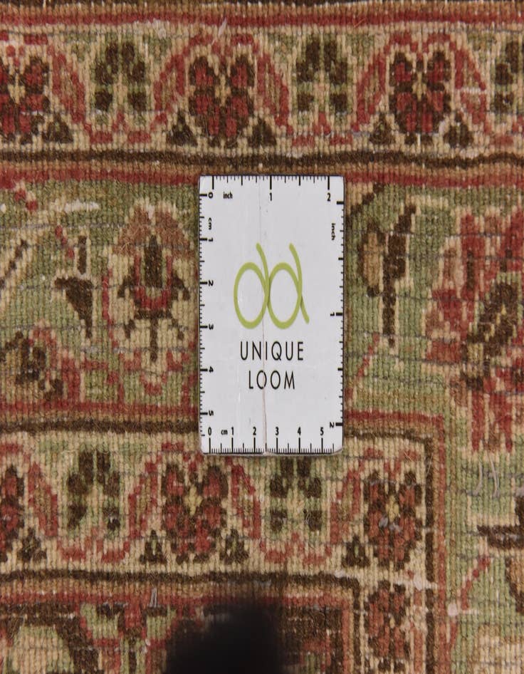 Detail image of  9' 10 x 13'  Hand Knotted Mashad Persian Wool Rug