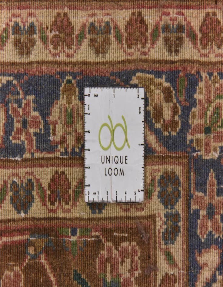 Detail image of  9' 8 x 12' 7  Hand Knotted Mashad Persian Wool Rug