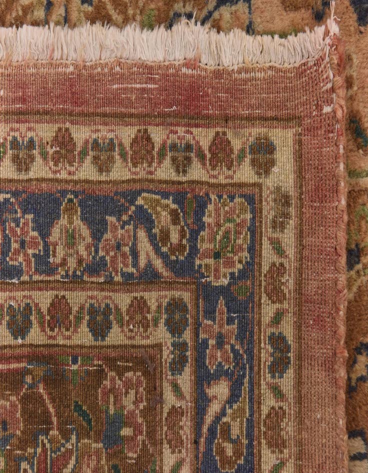 Detail image of  9' 8 x 12' 7  Hand Knotted Mashad Persian Wool Rug