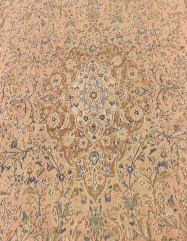 Detail image of  9' 8 x 12' 7  Hand Knotted Mashad Persian Wool Rug
