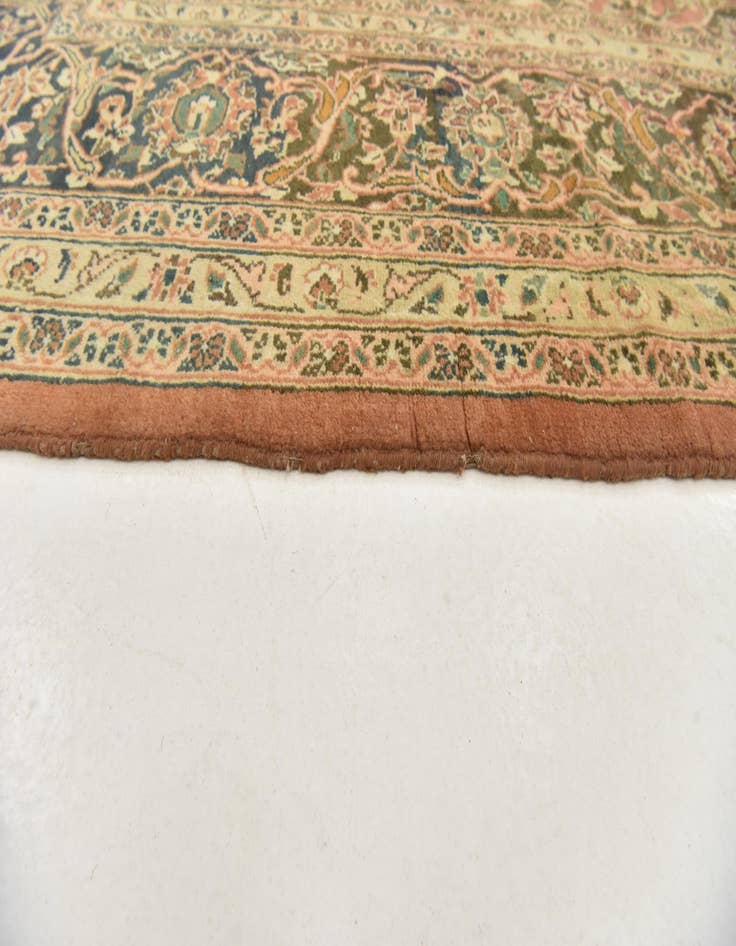 Detail image of  9' 7 x 13' 2  Hand Knotted Mashad Persian Wool Rug