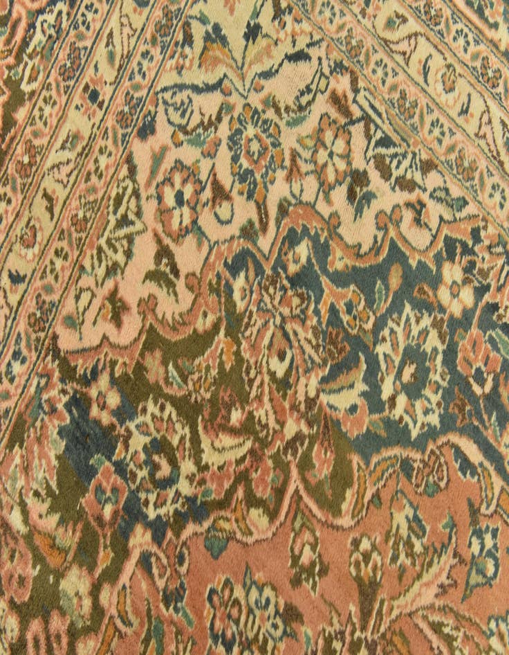 Detail image of  9' 7 x 13' 2  Hand Knotted Mashad Persian Wool Rug