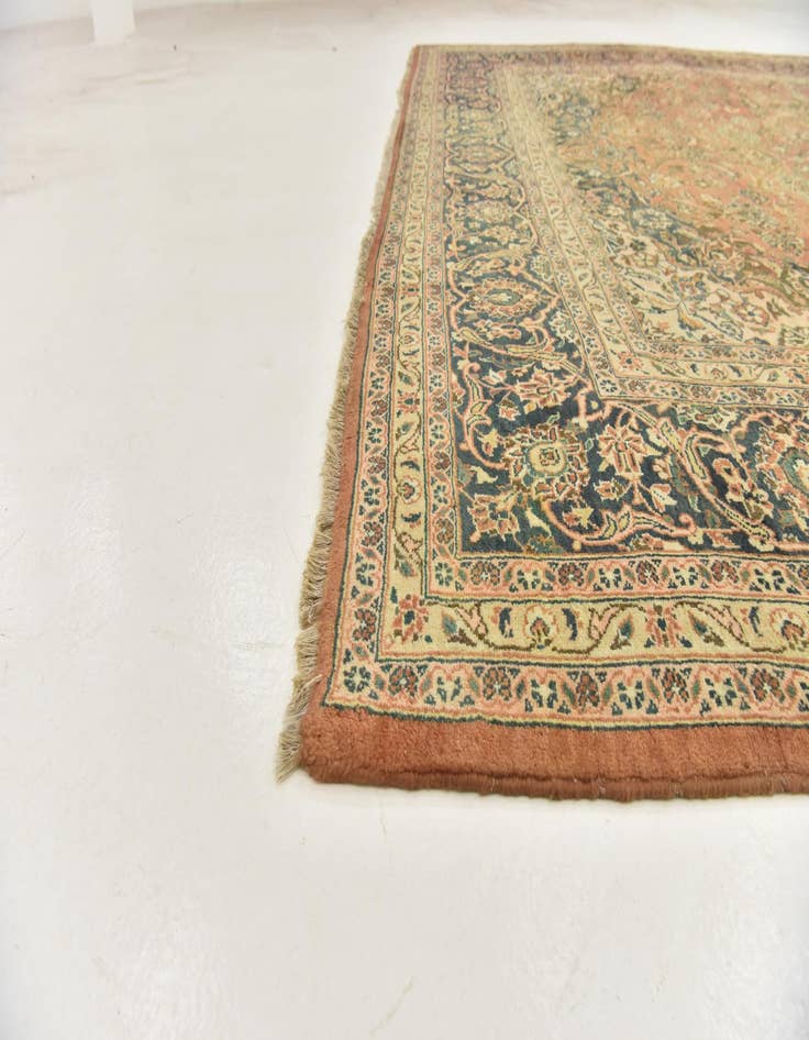 Detail image of  9' 7 x 13' 2  Hand Knotted Mashad Persian Wool Rug