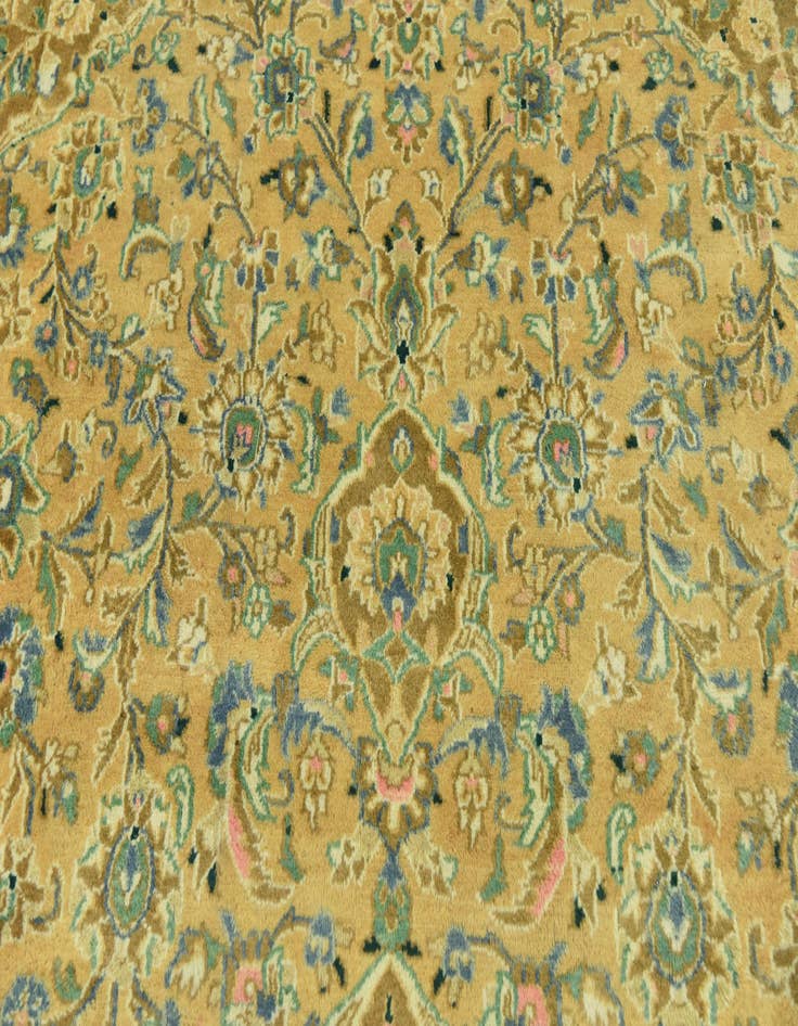 Detail image of  9' 9 x 13' 3  Hand Knotted Mashad Persian Wool Rug