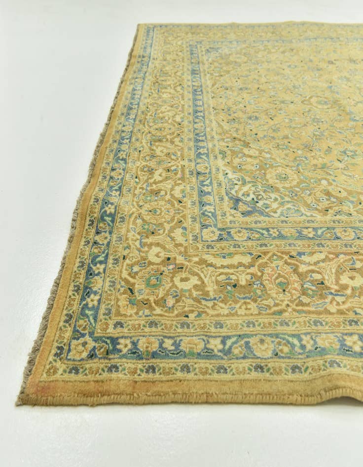 Detail image of  9' 9 x 13' 3  Hand Knotted Mashad Persian Wool Rug